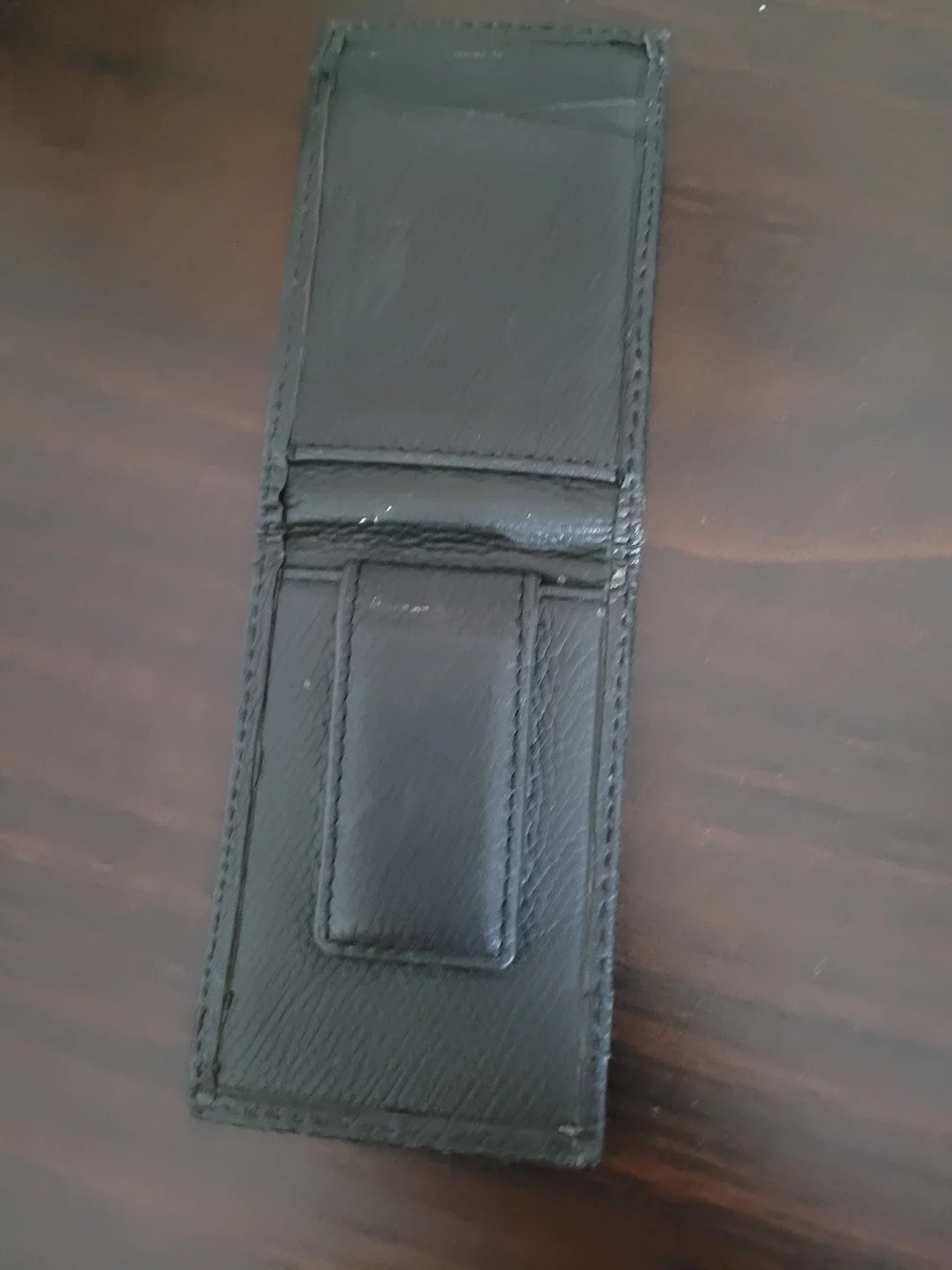 N/A black leather